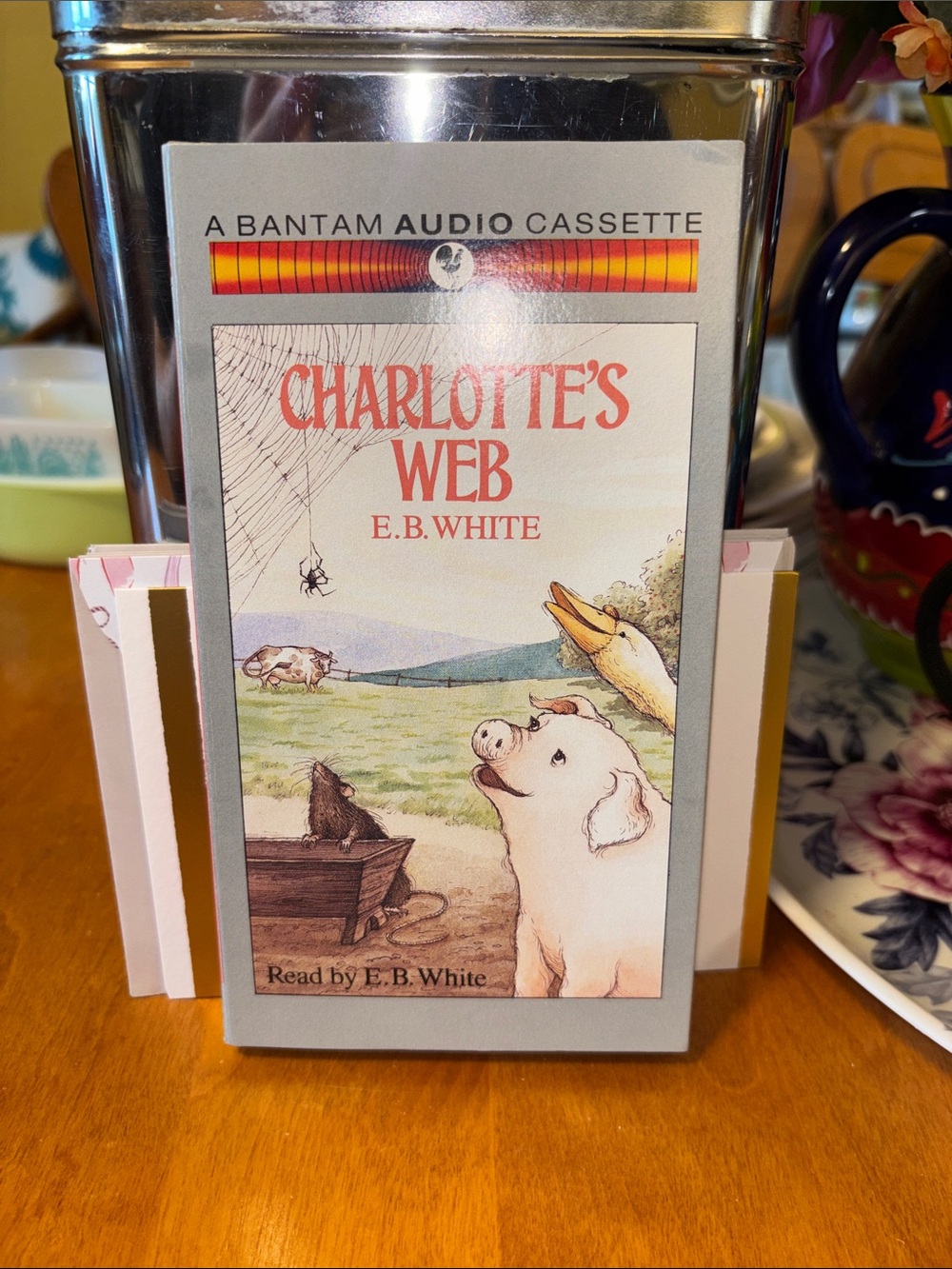 Charlotte's Web Audio Cassette - Gray and White